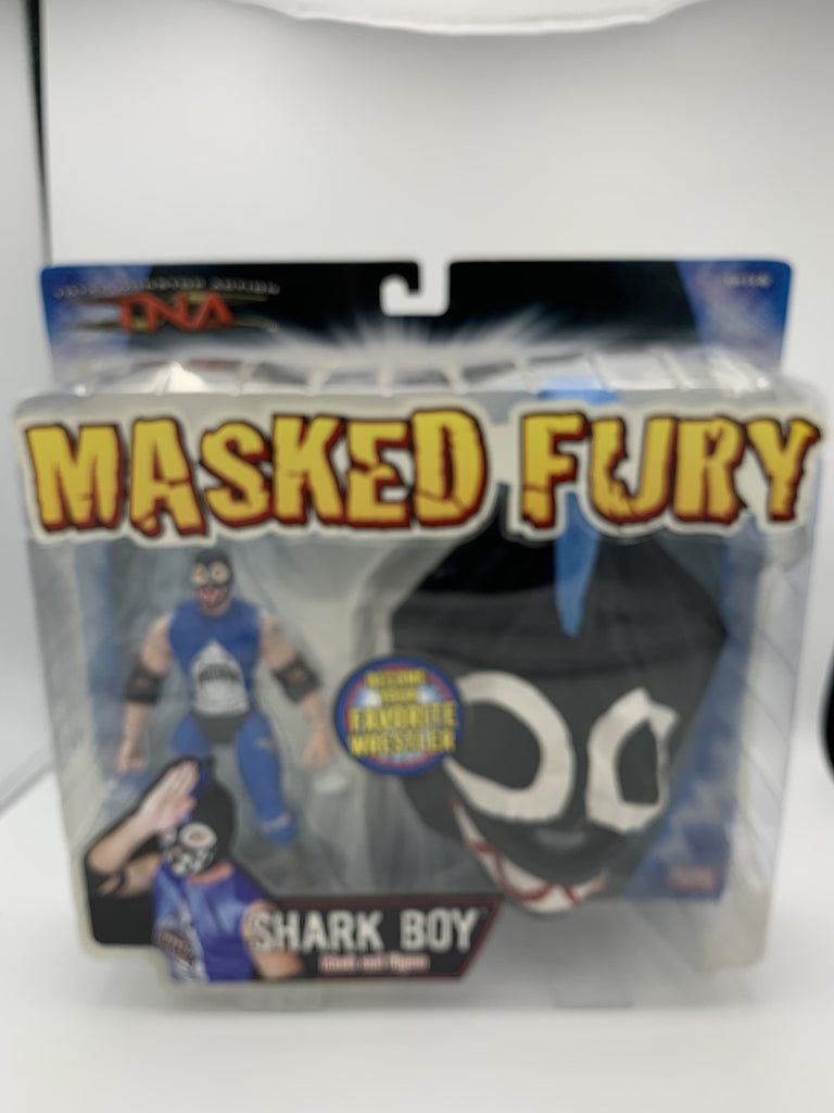 TNA Masked Fury Shark Boy Mask and Figure