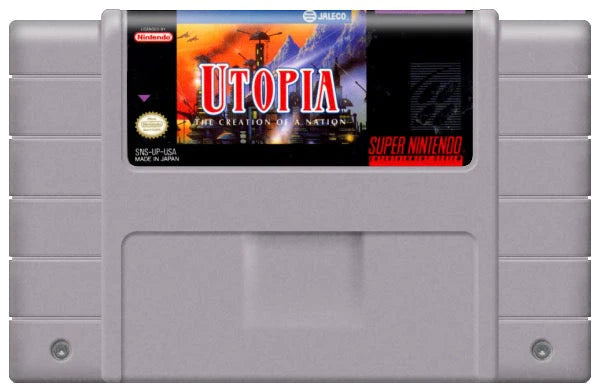 Utopia The Creation of a Nation for the Super Nintendo (SNES) (Loose Game)