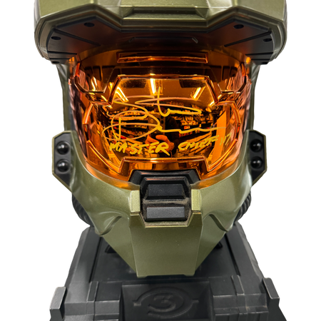 halo 3 helmet icon Master Chief Collection Replica Signed Autographed by Steve Downes (JSA Certified) Halo 3 Spartan Helmet Emblem