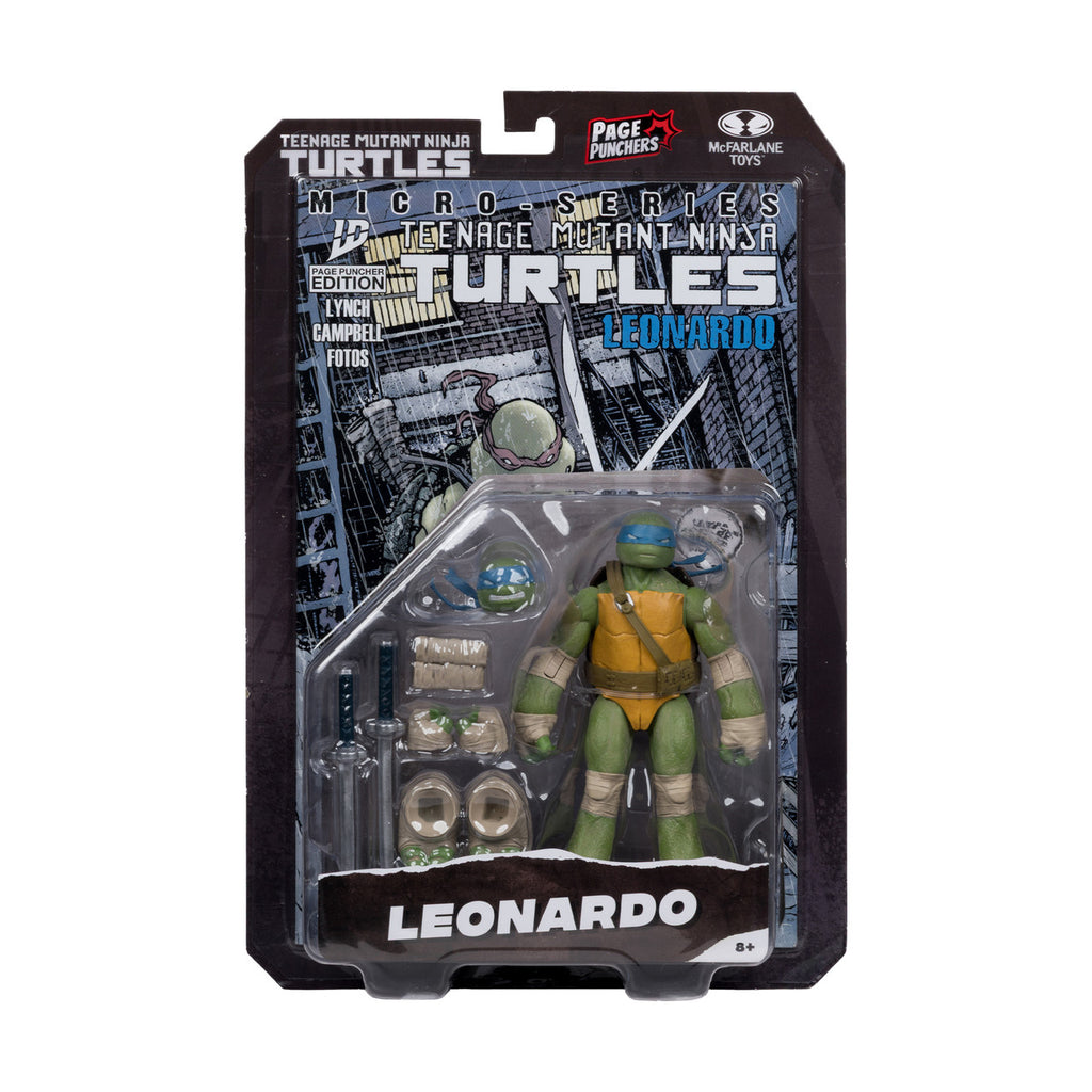 McFarlane Page Punchers Teenage Mutant Ninja Turtles Leonardo Action Figure with Comic