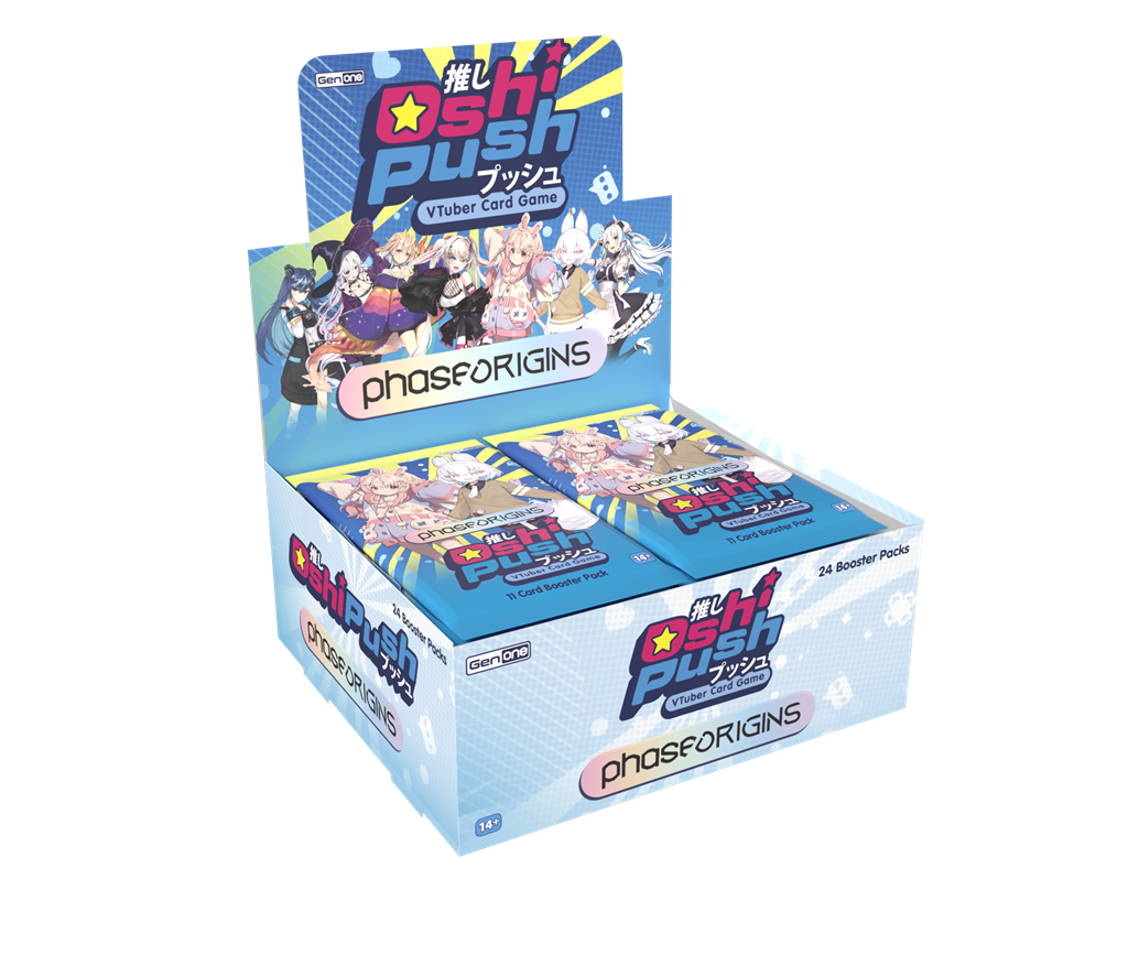 Oshi Push VTuber Card Game Gen One: Phase Origins Booster Display (24 packs) - EN