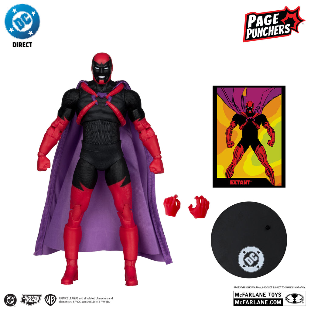RED PLATINUM EDITION McFarlane DC Direct Extant: Zero Hour Action Figure with Comic (Page Punchers)