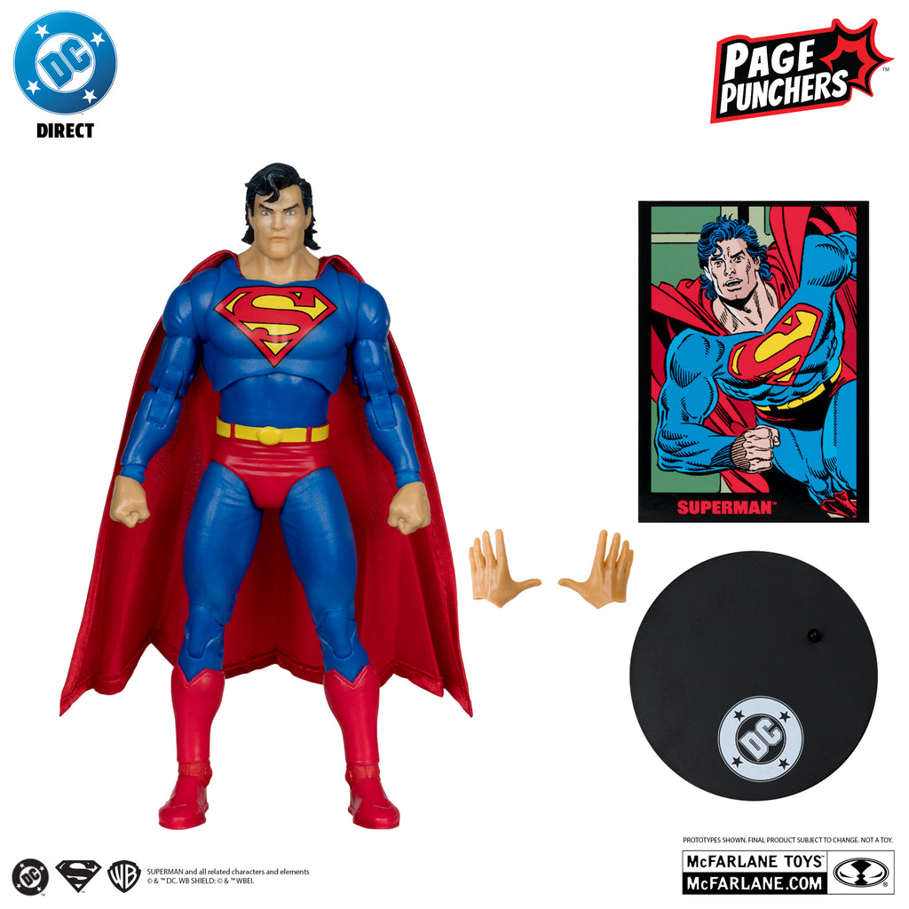McFarlane DC Direct Superman (Zero Hour) Action Figure with Comic (Page Punchers) 