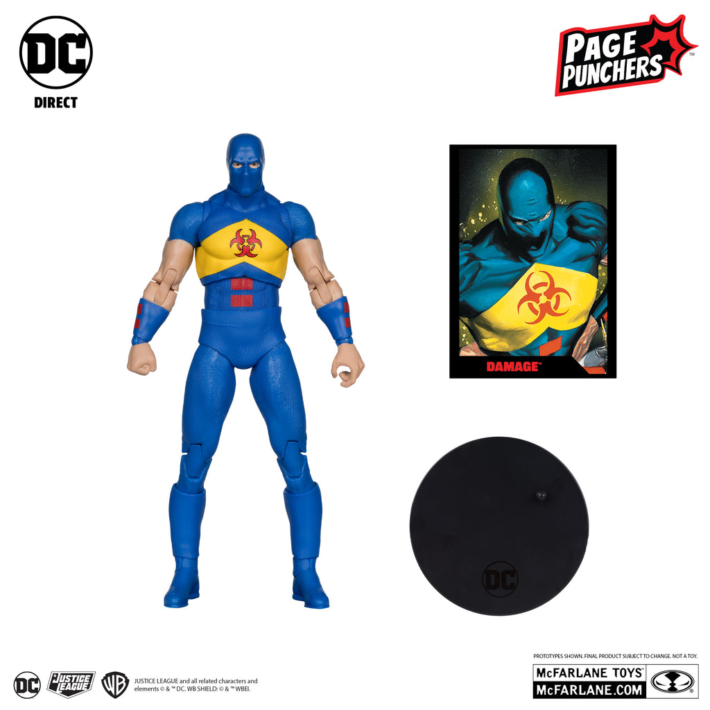(RED PLATINUM EDITION) McFarlane DC Direct Damage: Kingdom Come Action Figure with Comic (Page Punchers)