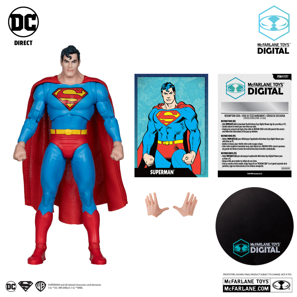 McFarlane Toys Digital Collectible Superman Action Figure (The Silver Age)