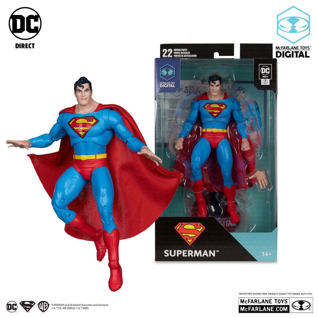 McFarlane Toys Digital Collectible Superman Action Figure (The Silver Age)