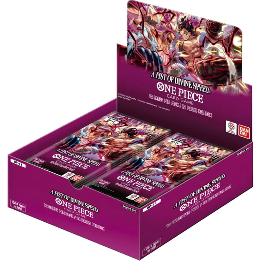 One Piece TCG A Fist Of Divine Speed (OP-11) English Booster Box (24 Packs)