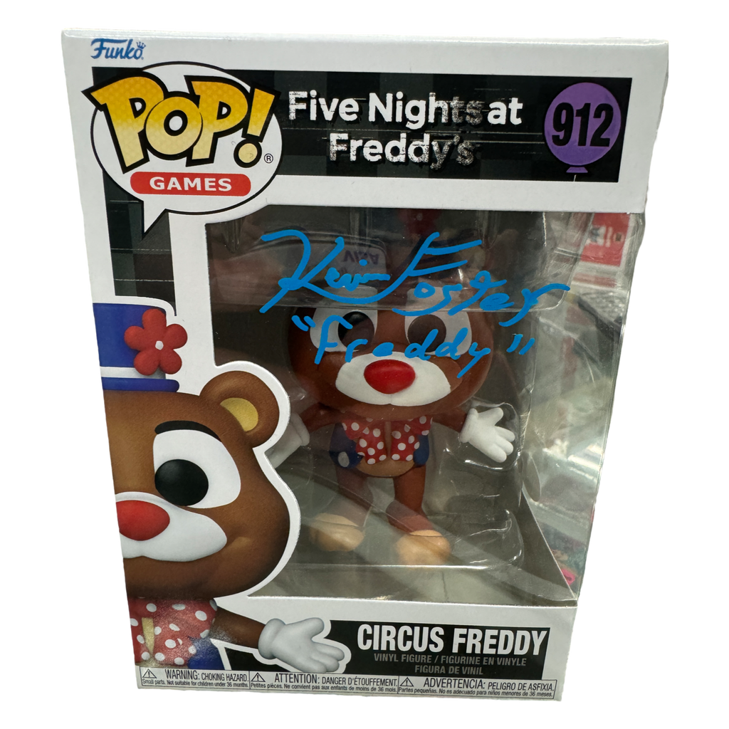 Funko Pop! Five Nights At Freddy's Circus Freddy Signed Autographed by Kevin Foster #912 (JSA Certified)
