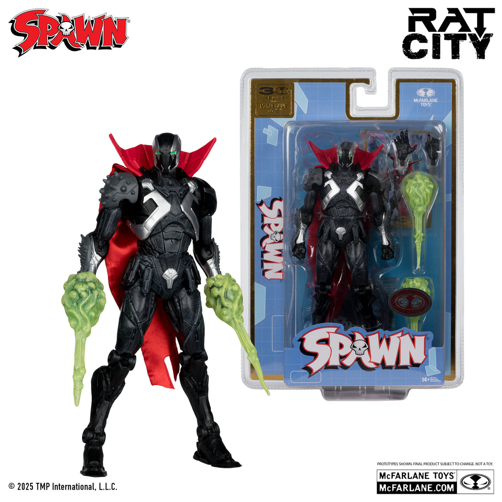 (CHASE) McFarlane 30th Anniversary Red Platinum Edition Spawn The Deviant (Rat City) Action Figure