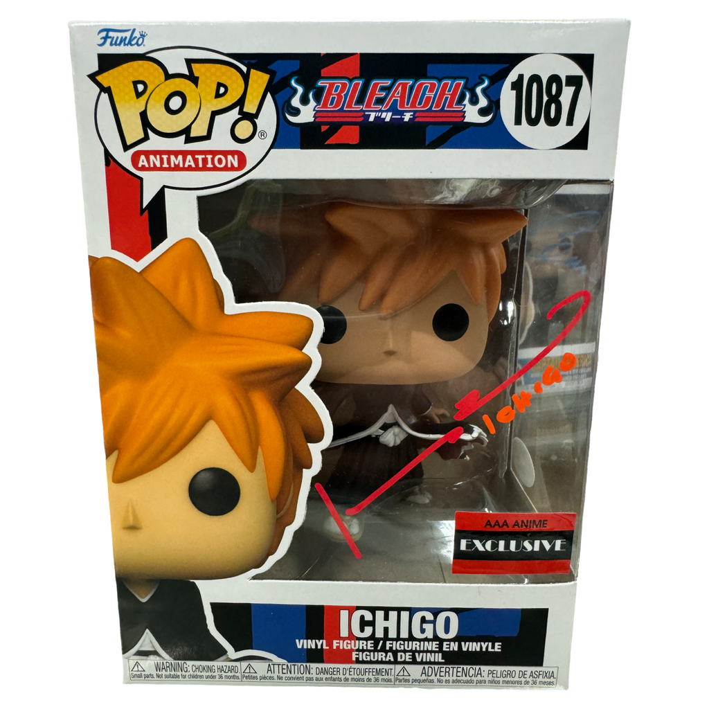 Funko Pop! Bleach Ichigo SIGNED Autographed by Johnny Yong Bosch #1087 (JSA Certified) (Styles and Colors May Vary)