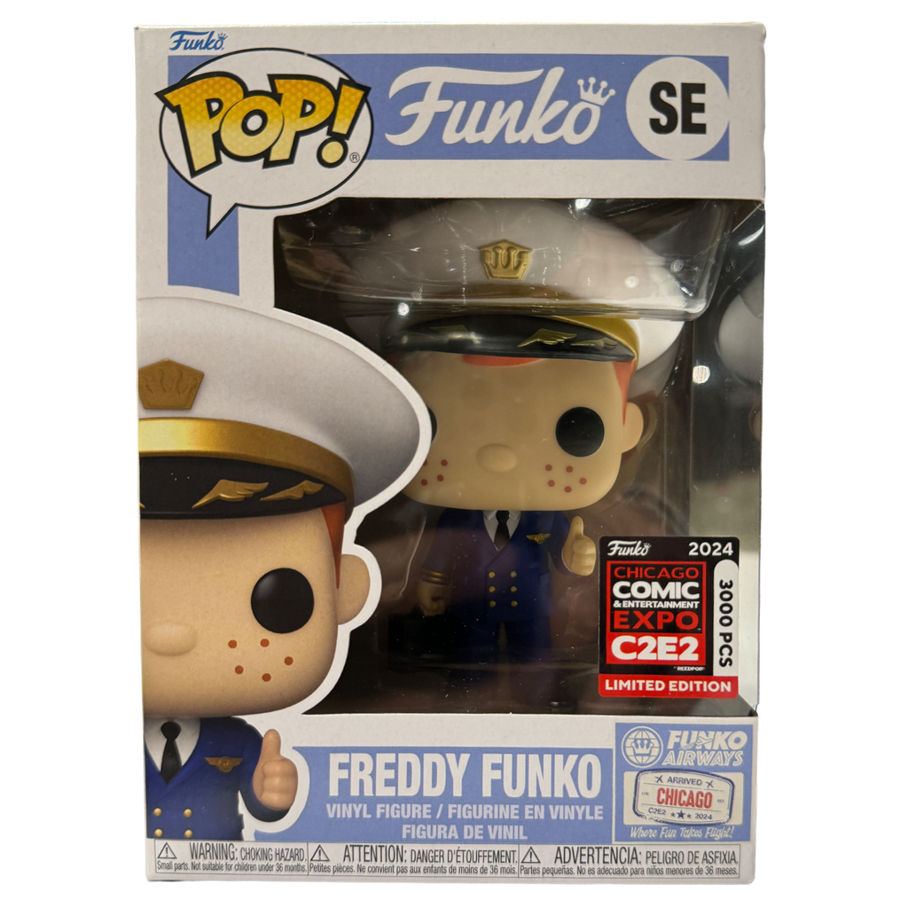 Funko Pop! Freddy Funko (Pilot) C2E2 (Official Sticker) Exclusive