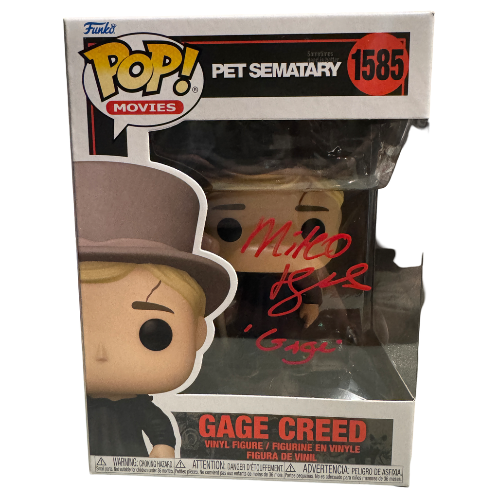 Funko Pop! Pet Sematary Gage Creed Signed Autographed By Miko Hughes #1585 (JSA Certified)