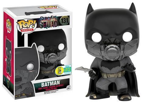 (Light Box Damage) Funko Pop! Suicide Squad Batman (Under Water) (Official Con Sticker) #131 