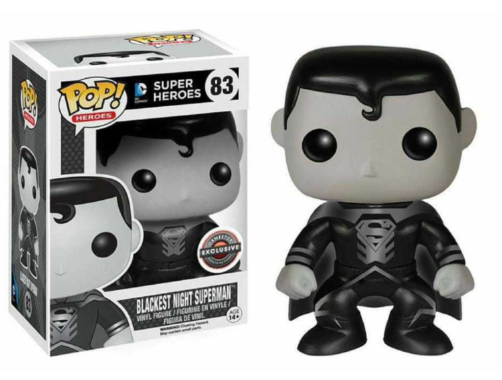 Funko Pop! DC Super Heroes Blackest night Superman Exclusive #83