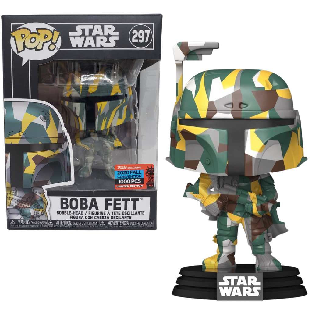 Funko Pop Star Wars Boba Fett Futura Art Camo Series (Shared Sticker) (Exclusive) 1000pcs 