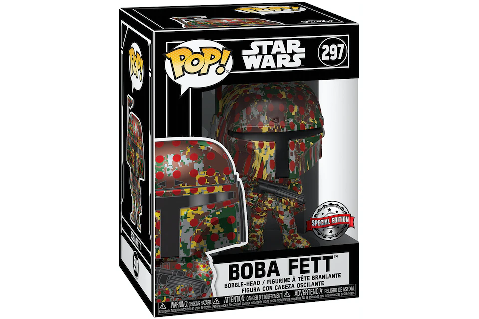 Funko Pop! Star Wars Artists Series Boba Fett (Futura) (Special Edition Sticker) Exclusive #297