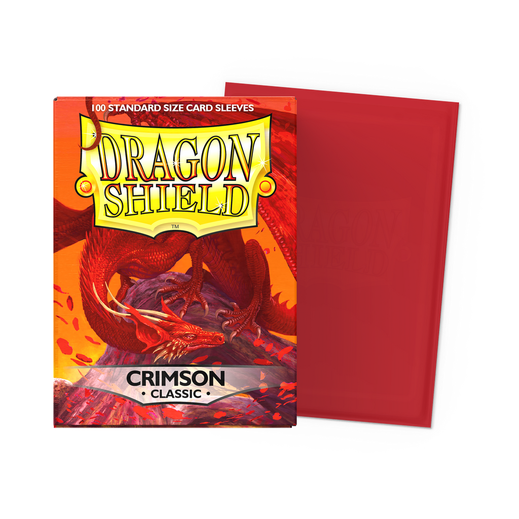 Dragon Shield Standard Size Card Sleeves 100 Count Classic Crimson