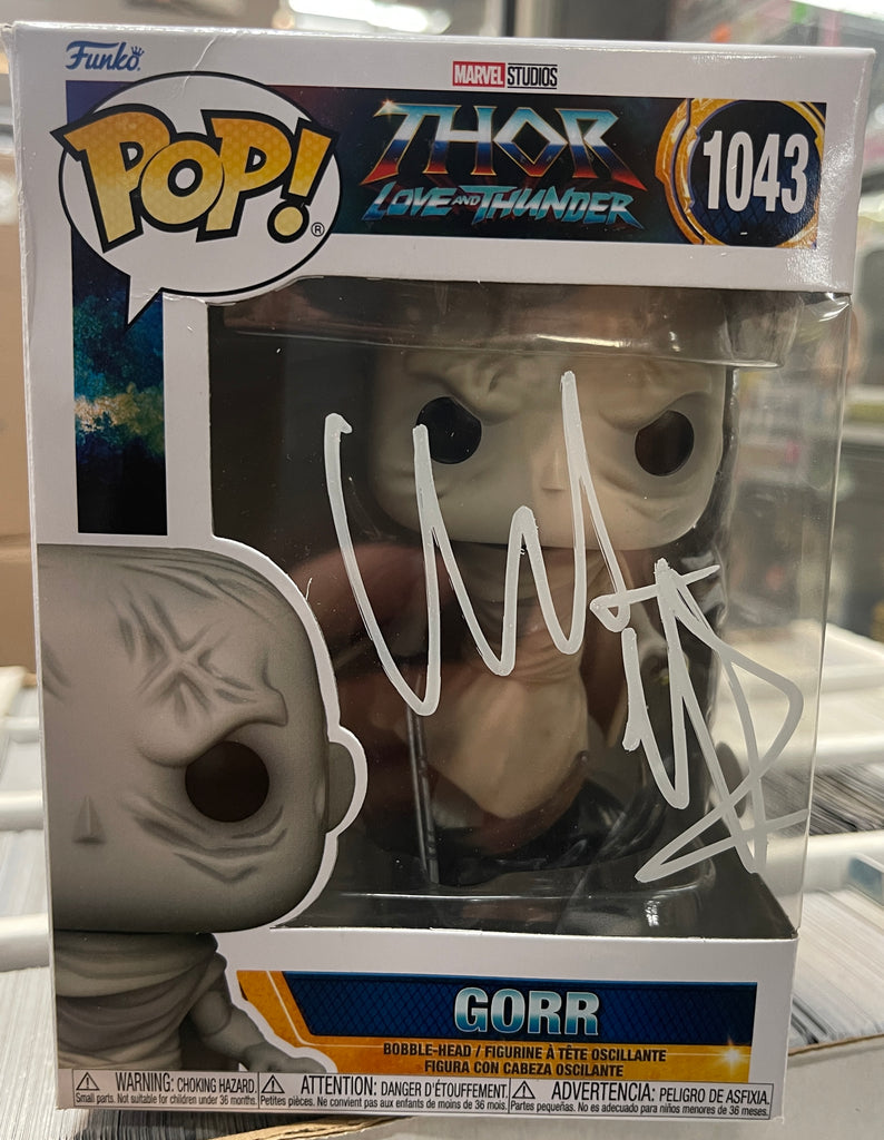 Christian Bale Signed Autographed Gorr Thor Love and Thunder Funko Pop! #1043 (JSA Certified)