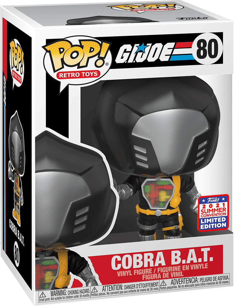 Funko Pop! G.I. Joe Cobra B.A.T. (Summer Convention Sticker) #80 