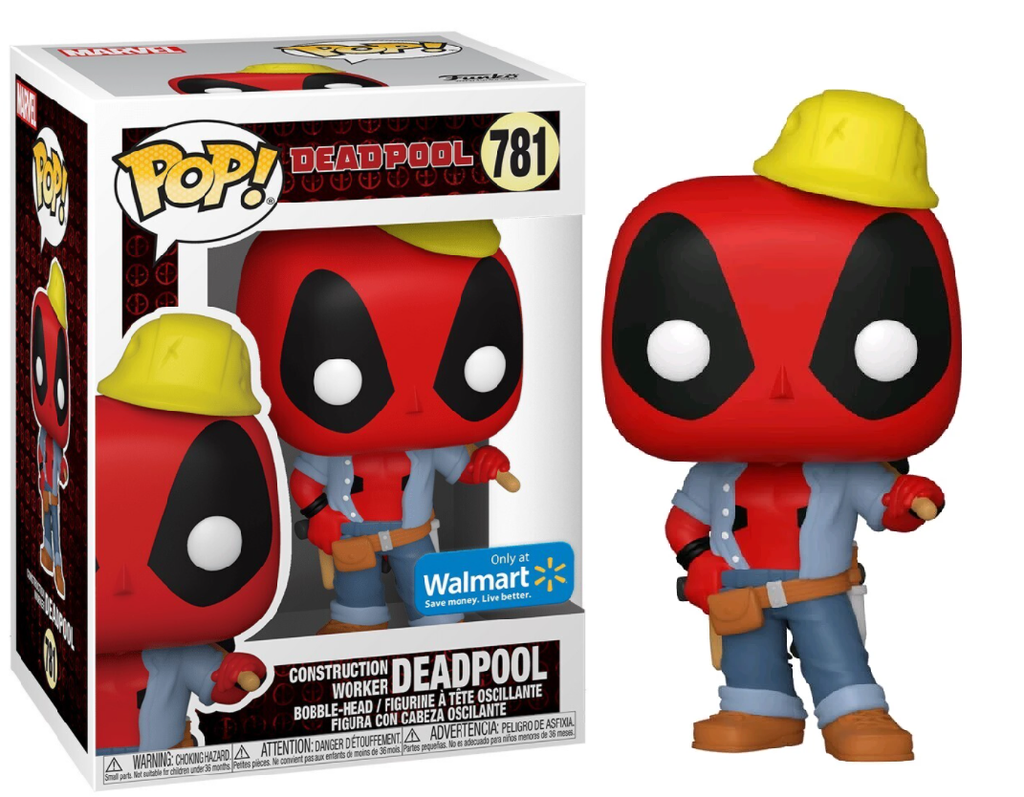 (Box Damage) Funko Pop! Deadpool Construction Worker Deadpool (Exclusive) #781 