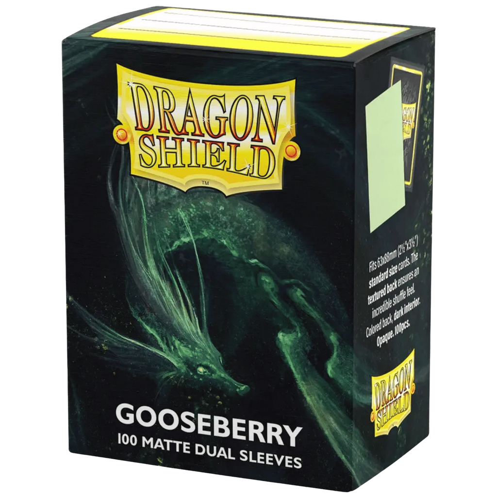 Dragon Shield Standard Size Card Sleeves 100 Count Dual Matte Gooseberry