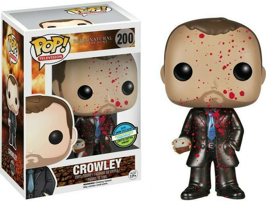 (Light Box Damage) Funko Pop! Supernatural Join The Hunt Crowley (Bloody Metallic) (Exclusive) #200 