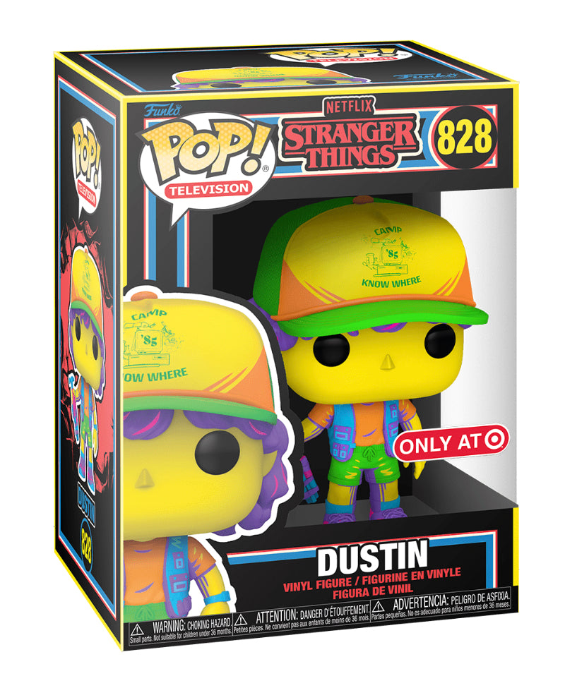 Stranger Things Dustin (Vest)(Blacklight) Exclusive Funko Pop! #828