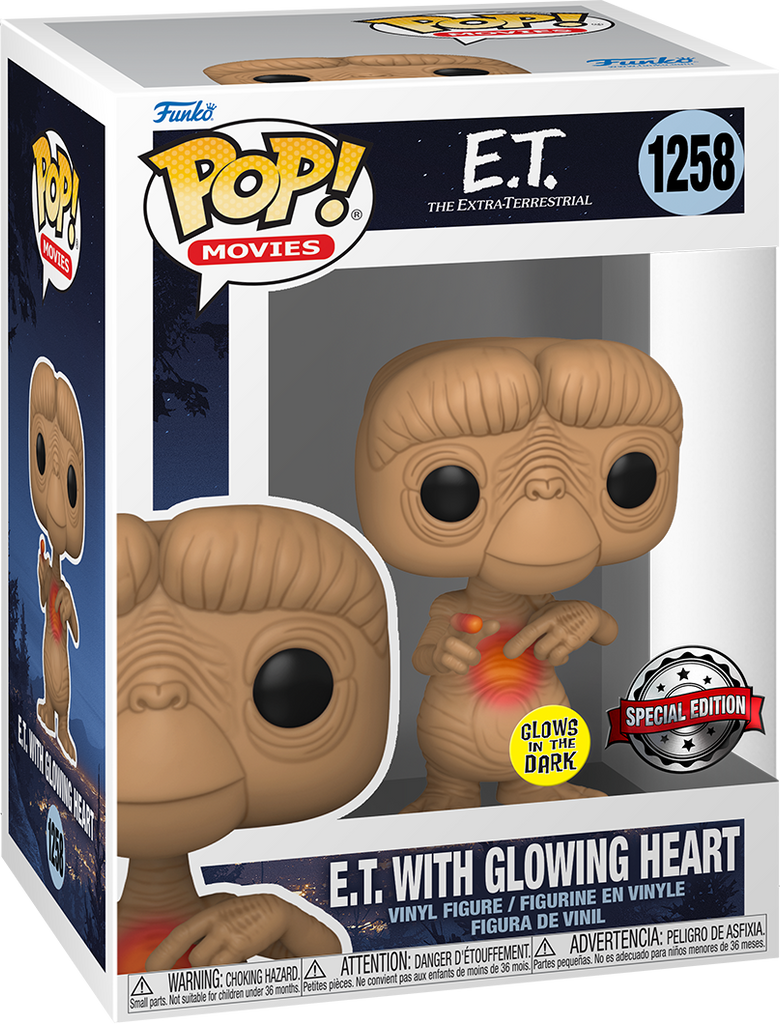 (Box Damage) Funko Pop! E.T. The Extra-Terrestrial (GITD) (Special Edition Sticker) #1258 