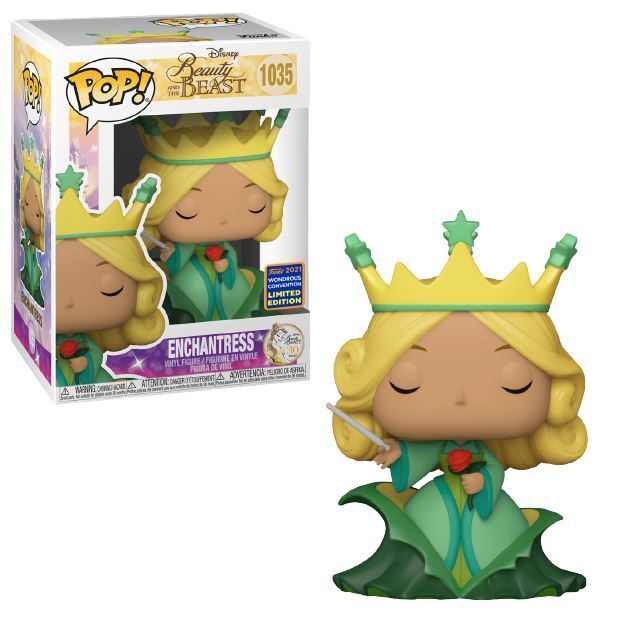 (Box Damage) Funko Pop Beauty And The Beast Enchantress (Shared Sticker) (Exclusive) #1035 