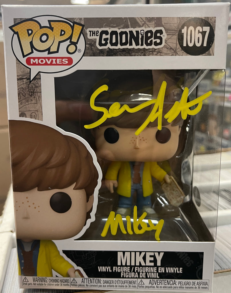 Funko Pop! The Goonies Mikey SIGNED Autographed by Sean Astin #1067 (JSA Authenticated)