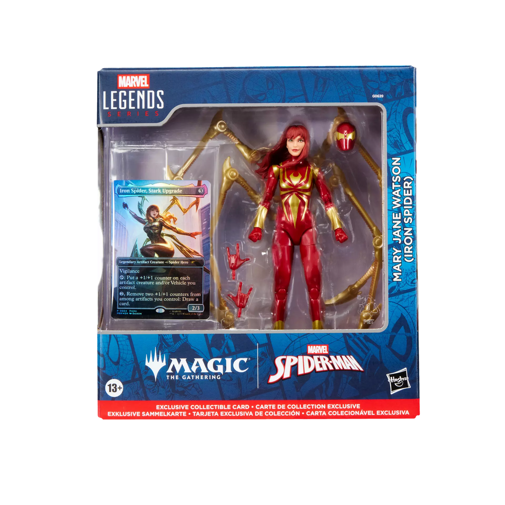 Hasbro Marvel Legends Series Magic: The Gathering Mary Jane Watson (Iron Spider) Action Figure and Promo Card