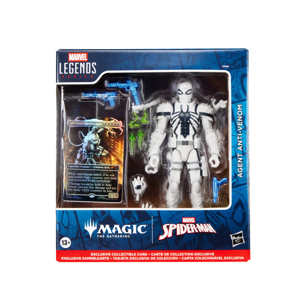 Hasbro Marvel Legends Series Magic: The Gathering Agent Anti-Venom Action Figure and Promo Card