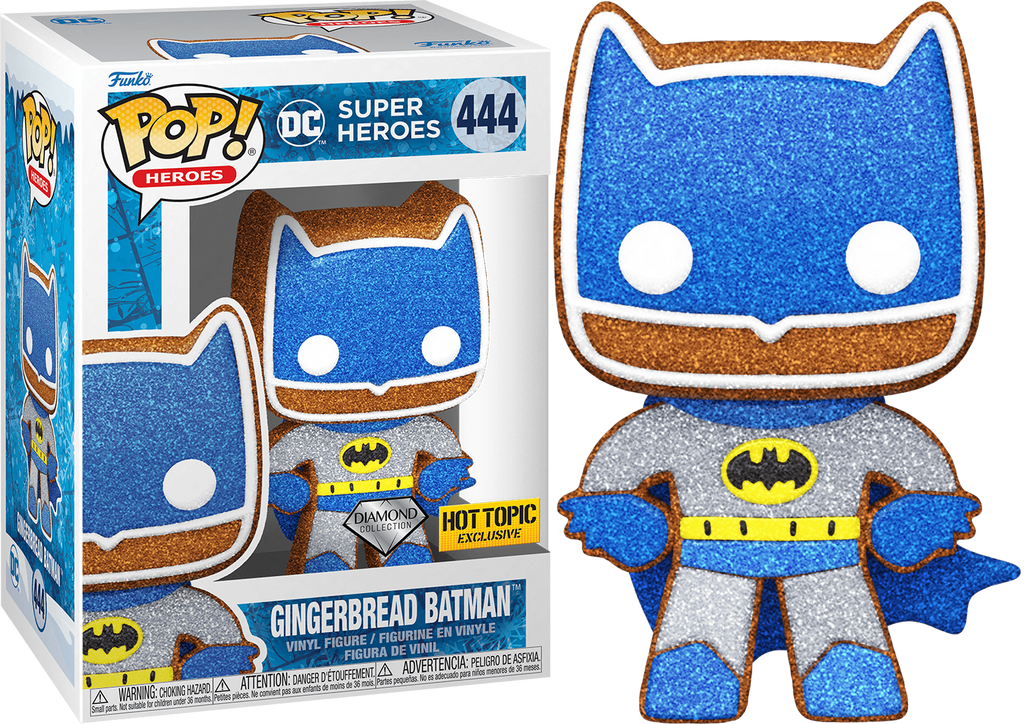 (Light Box Damage) Funko Pop! Heroes Gingerbread Batman Diamond Exclusive #444 