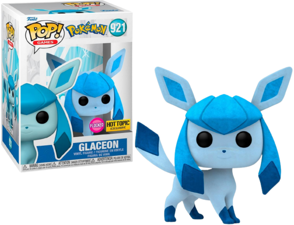(Light Box Damage) Funko Pop! Pokémon Glaceon (Exclusive) (Flocked) 