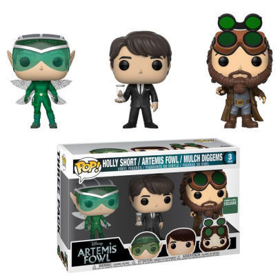 (Light Box Damage) Funko Pop! Artemis Fowl Holly Short Artemis Fowl Mulch Diggems (Exclusive) 3PK
