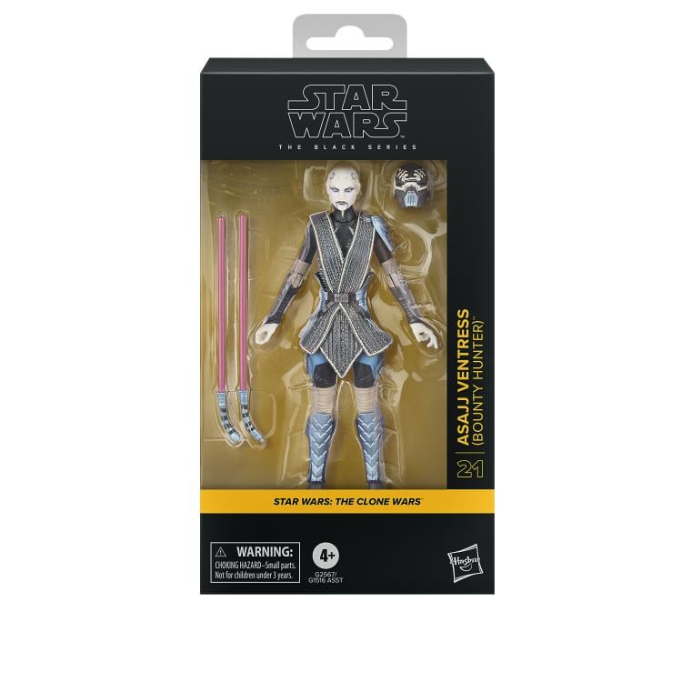 Hasbro Star Wars: The Black Series Asajj Ventress (Bounty Hunter) (The Clone Wars) Action Figure