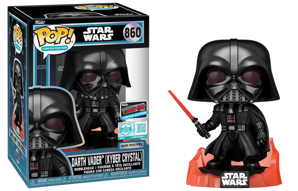 Funko Pop! Star Wars Darth Vader (Kyber Crystal) (Official NYCC Sticker) (Exclusive) 9,500pcs #860