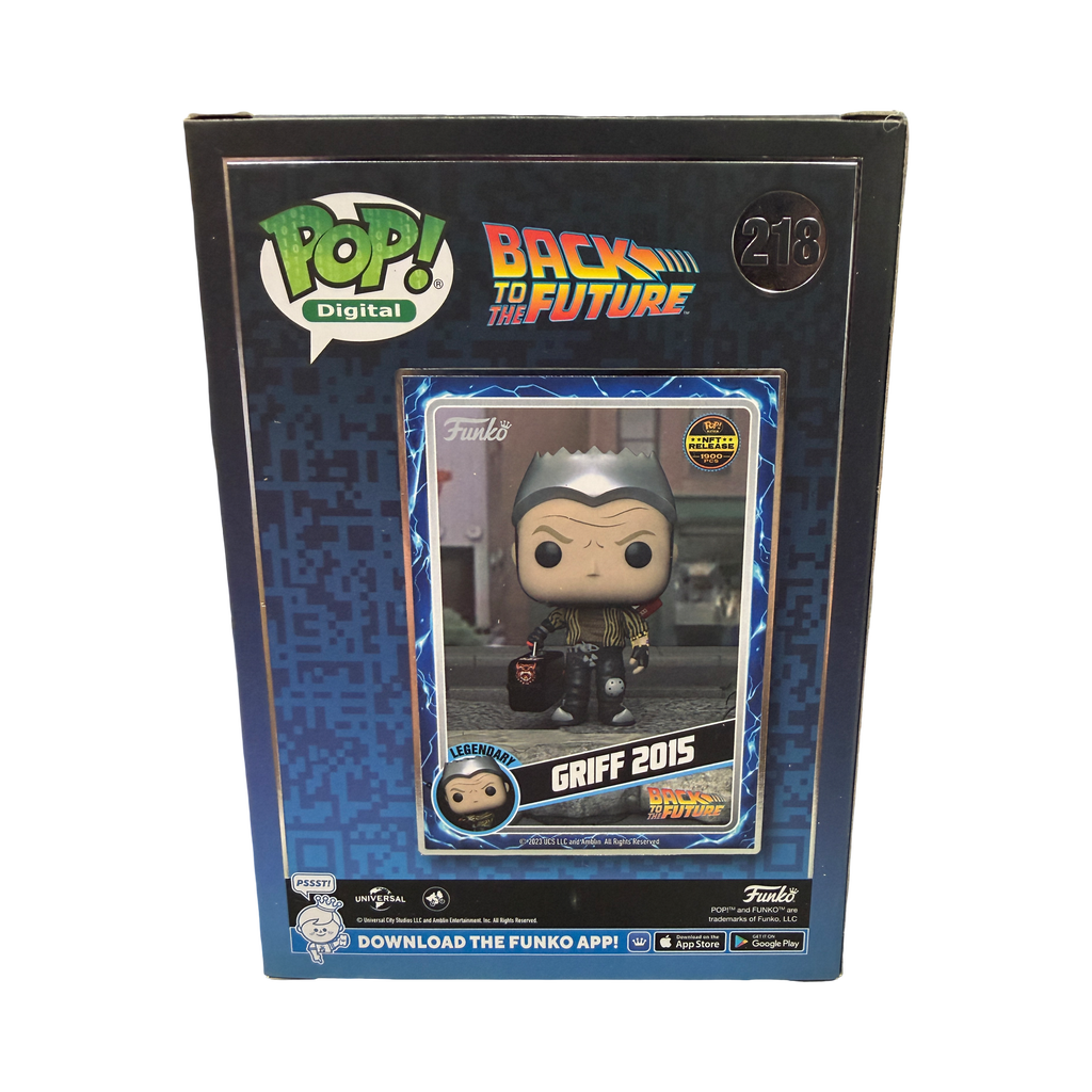 Funko Pop! Back to the Future Griff (2015) Signed Autographed by Tom Wilson NFT Exclusive (1900 pcs) # 218 (JSA Certified)