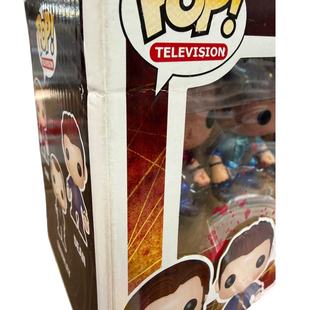 (Box Damage) Funko Pop! Supernatural Sam Dean Crowley Bloody Metallic NYCC Convention Exclusive (175 pcs) 3 pack