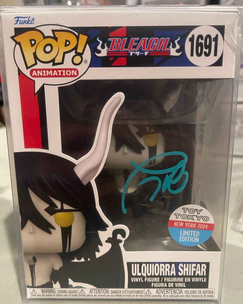 Funko Pop! Bleach Ulquiorra Shifar Exclusive Signed Autographed by Tony Oliver #1691 (JSA Certified)