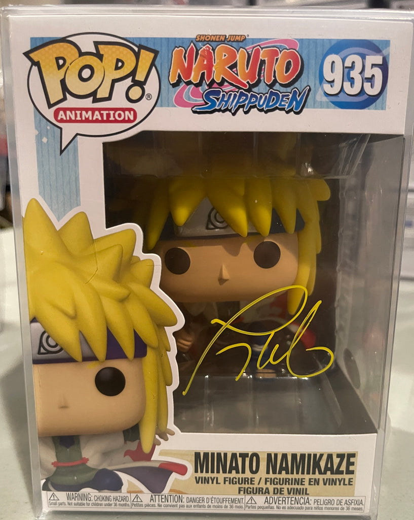 Funko Pop! Naruto shippuden Minato Namikaze Signed Autographed by Tony Oliver #935 (JSA Certified)
