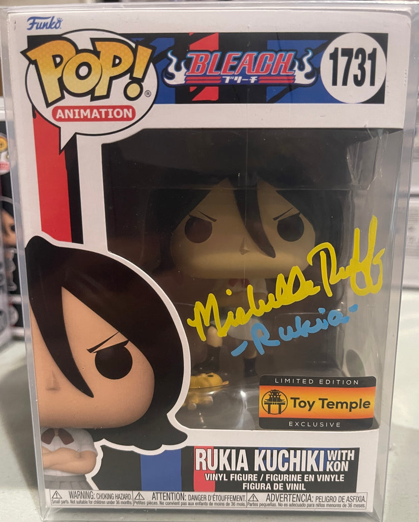 Funko Pop! Bleach Rukia Kuchiki with Kon Exclusive Signed Autographed by Michelle Ruff #1731 (JSA Certified)