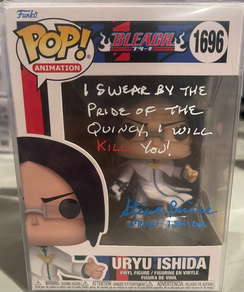 Funko Pop! Bleach Uryu Ishida Signed Autographed By Derek Stephen Prince #1696 (JSA Certified)