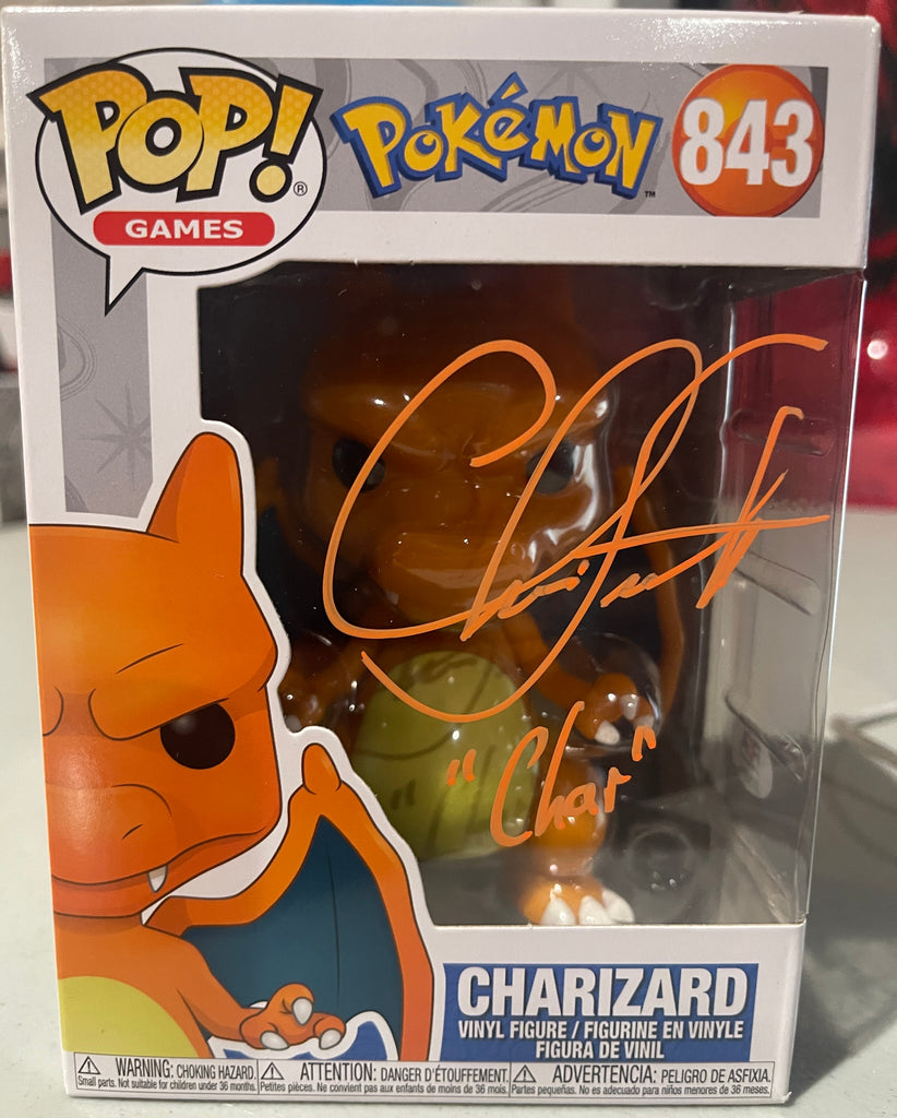 Funko Pop! Pokemon Charizard Signed Autographed By Christopher Corey Smith #843 (PSA Certified)