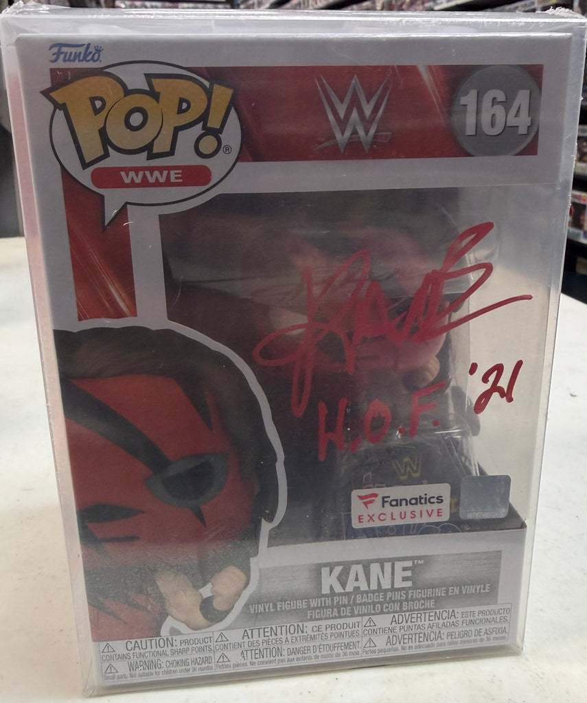 Funko Pop! WWE Kane Signed Autographed by Kane Exclusive #164 (JSA Certified)
