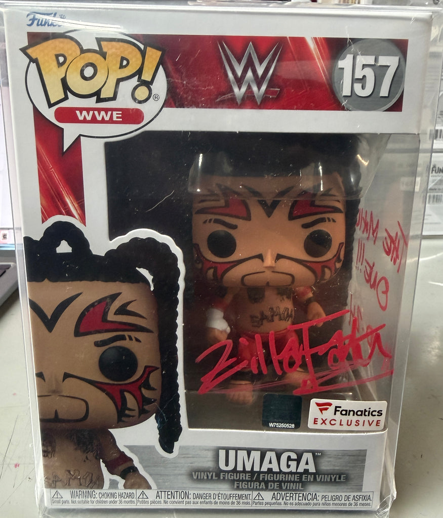 Funko Pop! WWE Umage Exclusive Signed Autographed by Zilla Fatu (Umaga's Son) #157