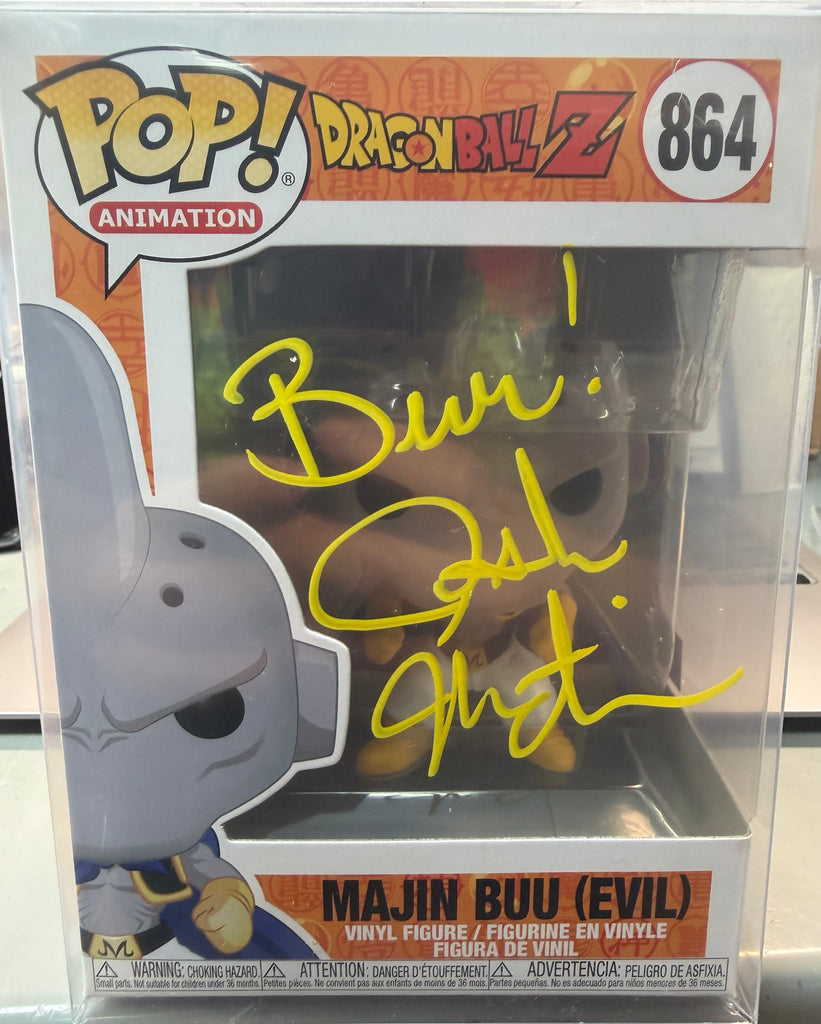 Funko Pop! Dragon Ball Z Majin Buu (Evil) Signed Autographed by Josh Martin #620 (MSA Certified)