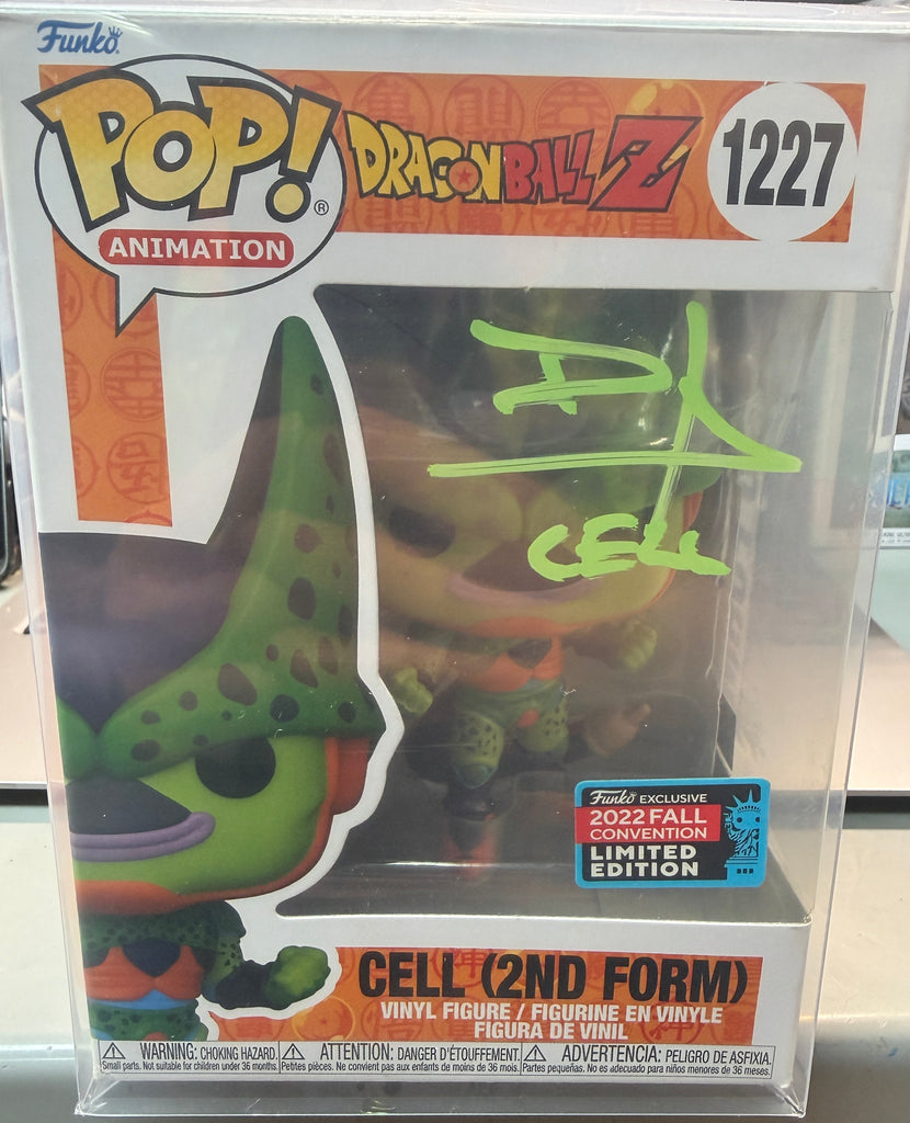 Funko Pop! Dragon Ball Z Cell (2nd Form) Exclusive Signed Autographed by Dameon Clarke #1227 (MSA Certified)
