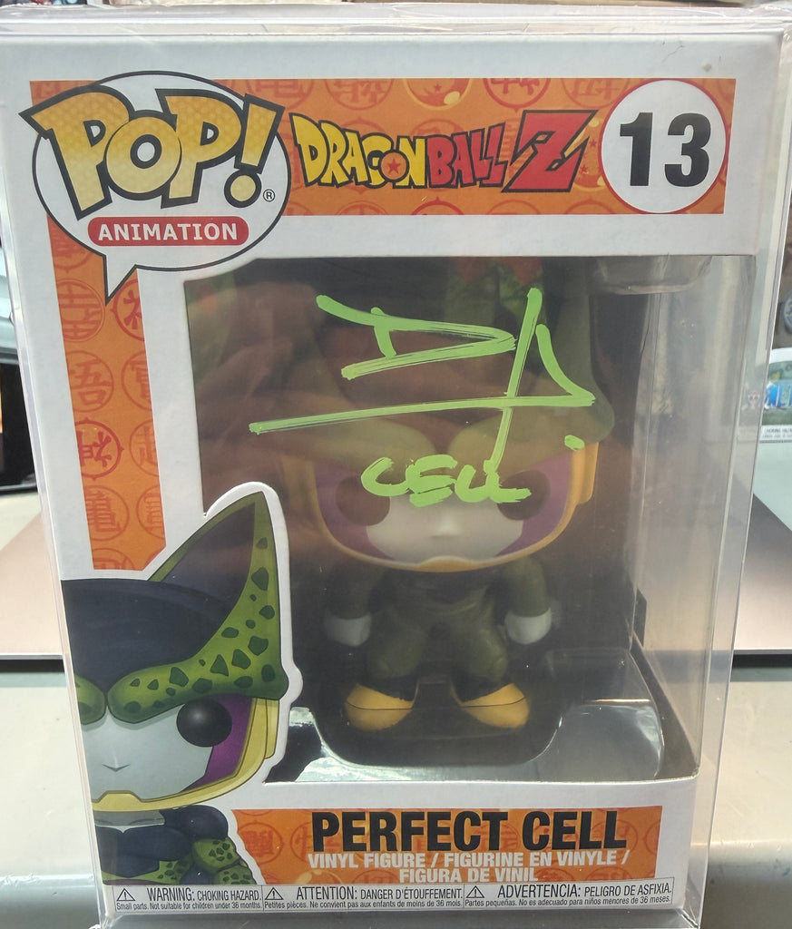 Funko Pop! Dragon Ball Z Perfect Cell Signed Autographed by Dameon Clarke #13 (MSA Certified)