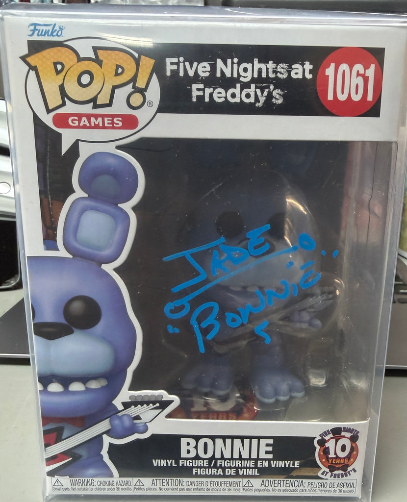 Funko Pop! Five Nights at Freddy's Bonnie Signed Autographed by Jade Kindar-Martin #1061 (MSA Certified) (Styles, Colors and Quotes May Vary)